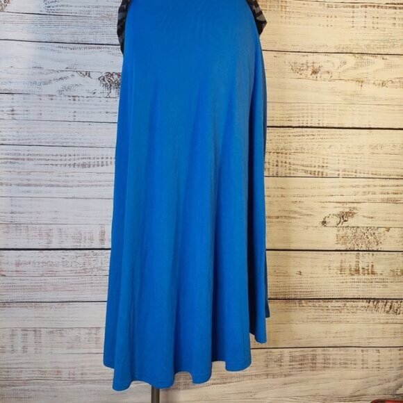 Womans HighLow Blue Skirt  Small - Picture 6 of 10